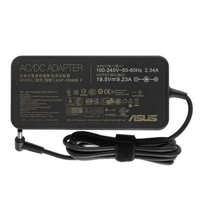 фото, Оригінальний блок живлення для ноутбука ASUS 19.5V, 9.23A, 180W, 5.5*2.5мм, black, OVALE