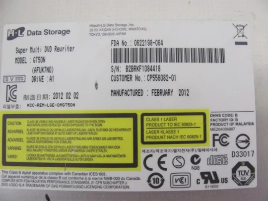 №261-2 DVD-привод CP557635-01 CP556082-01 для FUJITSU E751 E752 S751 S752 оригінал Де купити