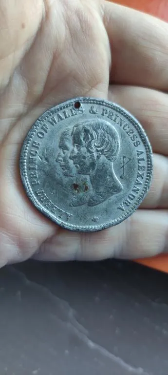 1863 год редкая медаль свадьба принца Альберта Эдуарда(будущего короля Британии Эдуарда 7-го) wd856 З аукціону