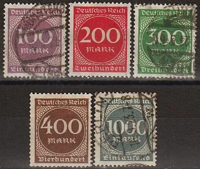 фото, 1923 - Німеччина - Стандарт - Деномінація Mi.268-73 _6,80 €