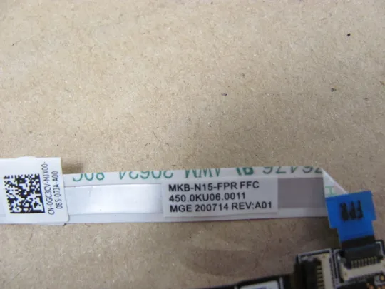 680-27 плата кнопка вкл з  сканером відбитку 9D4V07  0GC3CV 450.0KU06.0011   для DELL Inspiron 15 5000 5501 5502  оригінал Продаж