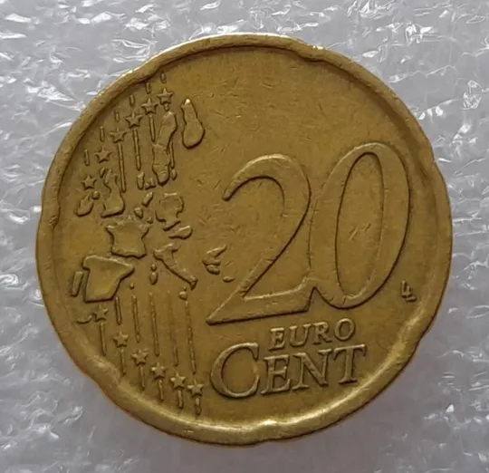 Купити (2324) 20 євроцентів 1999 Іспанія (20 евроцентов 1999 Испания, Сервантес)