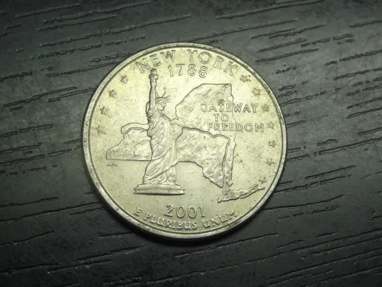 1/4 долара 2001 P США Нью Йорк Ціна