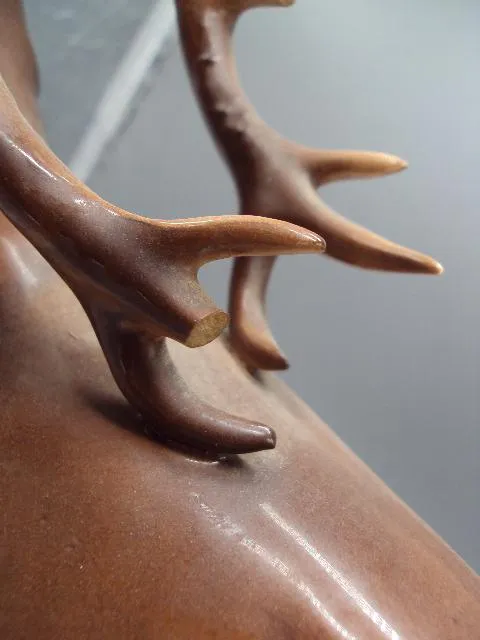 Фигура керамика Германия Sitzendorfer Porcelain Works олень большой высота 34 см под реставрацию №20 Продаж