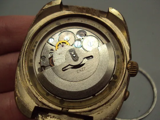 Наручные часы Секунда 26 камней календарь ссср Seconda automatic позолота Аu10 не на ходу №15904 Інструкція