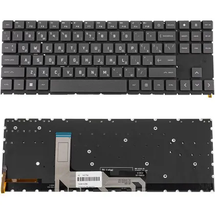 фото, Клавіатура для ноутбука HP (Omen: 15-EK series) rus, dark gray, без фрейму, підсвічування клавіш
