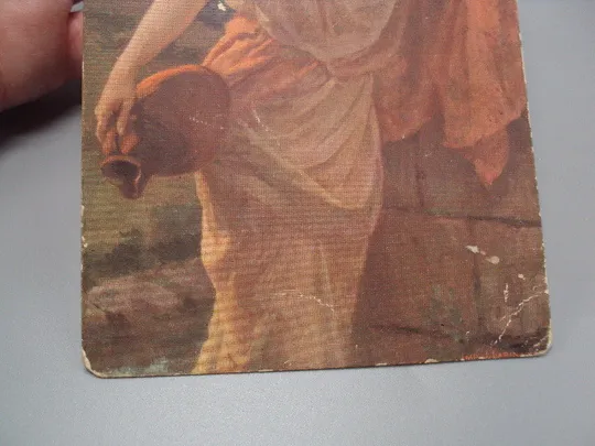 Открытка девушка с кувшином салонъ 1912 год Париж Франция France I. Lapina - Paris №18712ч Продаж