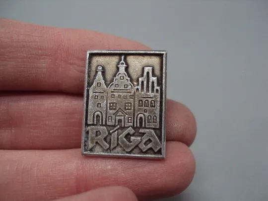 Знак Riga Прибалтика Рига замок крепость башня архитектура Латвия №16987 З аукціону