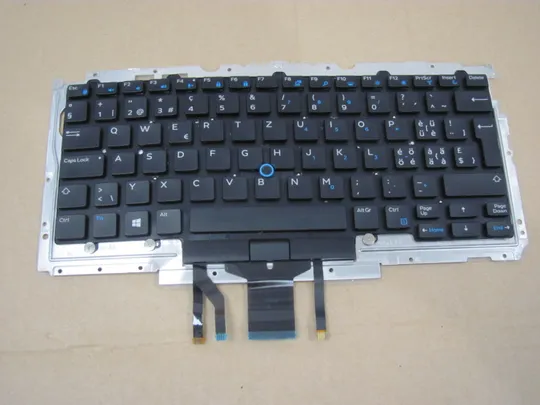 595-3 клавіатура робоча 06C1VG з кріпленням  для Dell Latitude E7470  7470 E5450 5450 E5470 5470 5480 5488 5490 5491 5495 E7450 7480 оригінал Ціна