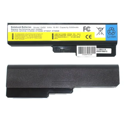 фото, Батарея для ноутбука LENOVO 42T4585 (B460, B550, G430, G450, G530, G550, G555, N500, IdeaPad: V460, Y430, Z360) 11.1V 5200mAh