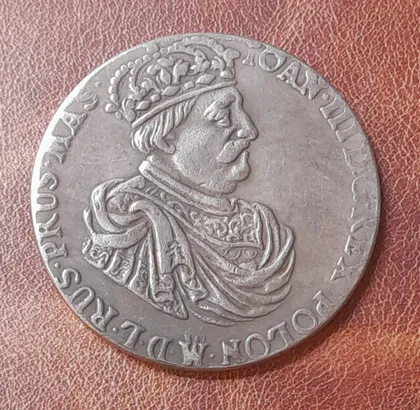 фото, Талер 1685 року. Ян III Собеський, Гданськ. Копія.