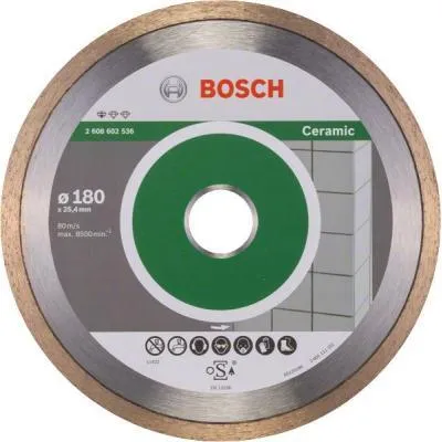 Круг отрезной Bosch Standard for Ceramic 180-25.4 (2.608.602.536) Ціна