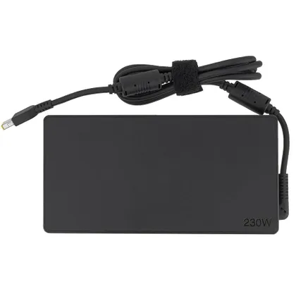 фото, Блок живлення для ноутбука LENOVO 20V, 11.5A, 230W, USB+pin (Square 5 Pin DC Plug), black (ADL230NDC3A) (без кабеля!)