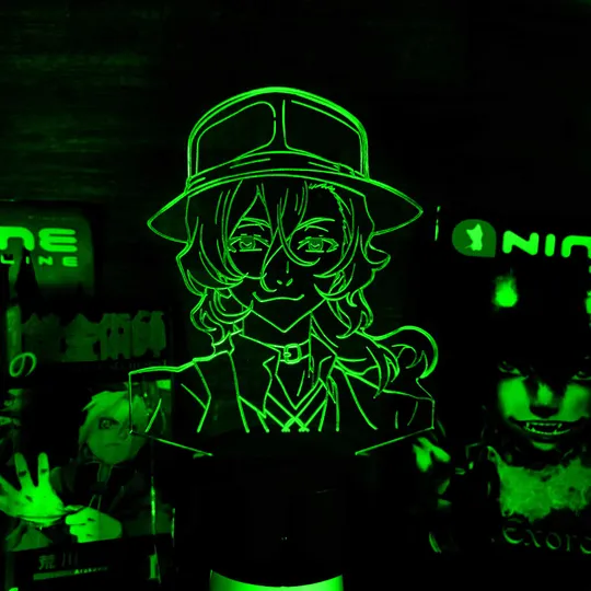 Акриловий світильник-нічник Чуя Накахара 2 зелений tty-n001907 Ціна