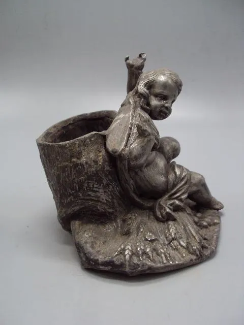 Фигура карандашница шпиатр амур ребенок мальчик путти пепельница высота 12,5 см (№713) Характеристики