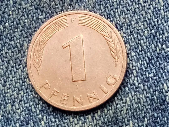 ФРГ, 1 пфенниг "F" (1978 г.) Флора. Растения.  Дубовый лист. Ціна