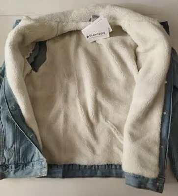 Джинсова курточка з хутром Glamorous XXS,XS,S,M Де купити