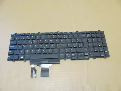 фото, номер1000-5 клавіатура робоча 05PTC8  для Dell Precision 7510 7520 P53F 7710 7720 Latitude E5550 E5570 E5580 Precision 3510 3520 3530 оригінал