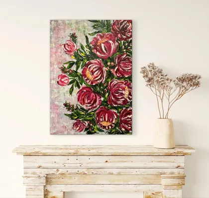 фото, Картина «Цвітіння півоній»