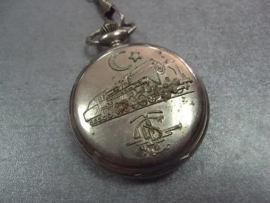 Купити часы карманные паровоз поезд cobol 17 камней не на ходу №501