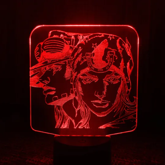 Акриловий світильник-нічник ДжоДжо червоний tty-n001537 Ціна