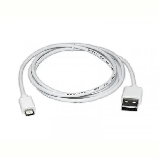 Кабель REAL-EL Pro USB - micro USB V 2.0 (M/M), 0.6 м, белый (EL123500022) Ціна