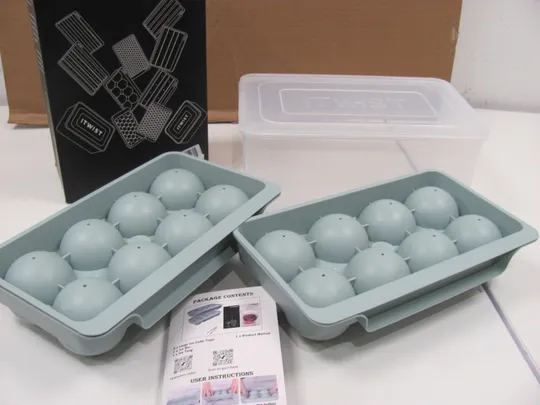 Велика форма для льоду ITWIST, круглий лоток для кубиків льоду, легкий знімний механізм, 16 форм для кубиків льоду  для морозильника, круглі форми для льоду для віскі, бурбону, коктейлів і напоїв (9) З аукціону