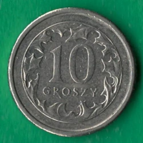 10 грошів 2005 року Польща [М] Ціна