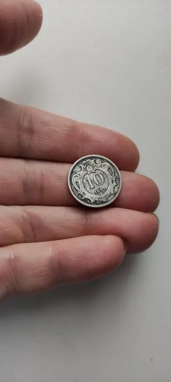 10 геллеров 1893 года монета Австрия vs247. З аукціону
