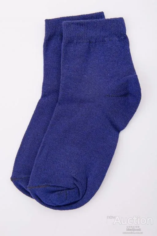 Детские однотонные носки, синего цвета, 167R603 Ціна