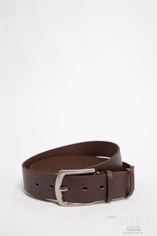 Мужской ремень из эко-кожи, коричневого цвета, 196R40S1W12 Ціна