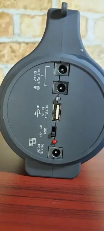 Купити Фонарь ручной для кемпинга светодиодный 19.5*10 см аккумуляторный с зарядкой и ремешком