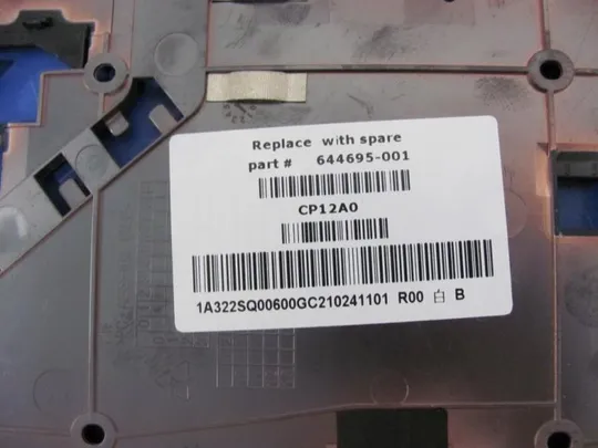№218-2 Кришка дно піддон корпуса 644695-001 для HP ProBook 6560B 6570B оригінал Характеристики