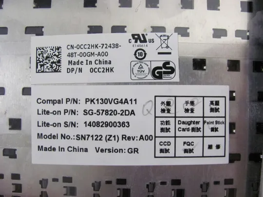 №150-9 клавіатура робоча 0NX1JK 0CC2HK для E5430 E5420 E6220 E6230 E6320 E6330 E6420 E6430 E6440 оригінал Де купити