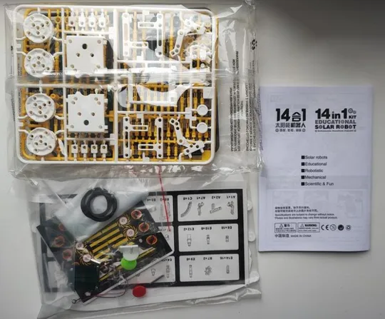 Конструктор робот на сонячних батареях solar robot 14 в 1 Продаж