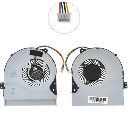 фото, Вентилятор для ноутбука ASUS X550IU, X550IK series, DC5V 0.4A 4pin (SUNON K830AB) (Кулер)