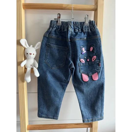 Джинси для дівчинки з зайчиком в Україні