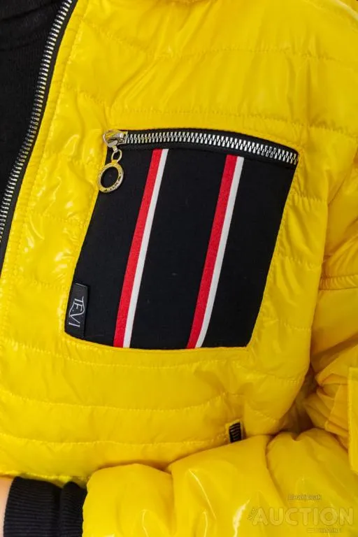 Куртка женская демисезонная, цвет желтый, 102R5222 Інтернет-аукціон