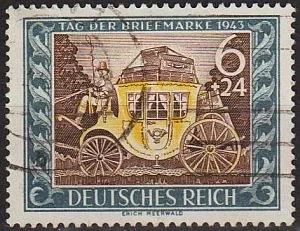 1943 - Рейх - День марки Mi.828 _гаш Ціна