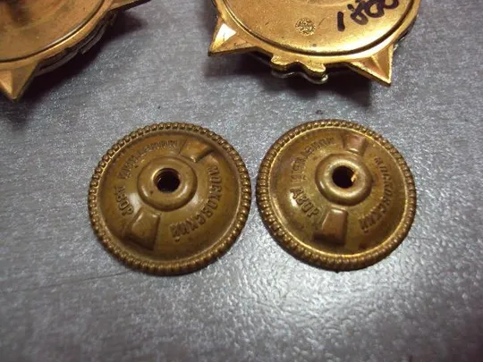 знак ЦК ВЛКСМ воинская доблесть лот 2 шт №10211 Де купити