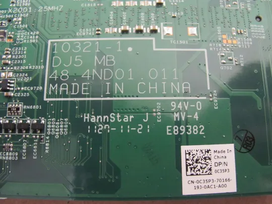 номер0032-12 материнська плата Mainboard Материнка Основна плата Системна плата Плата системи Laptop motherboard мамка  ноутбучна плата  SR04G i5-2410M 48.4ND01.011 для Dell VOSTRO V131 оригінал З аукціону