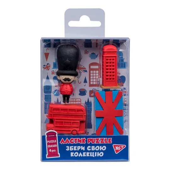 Набор ластиков YES London 560558 4 шт Ціна