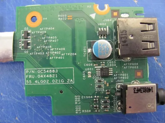 номер0171-30 Плата модуль USB, AUDIO, Cardreader 55.4LG02.021 для LENOVO Thinkpad L440 оригінал З аукціону