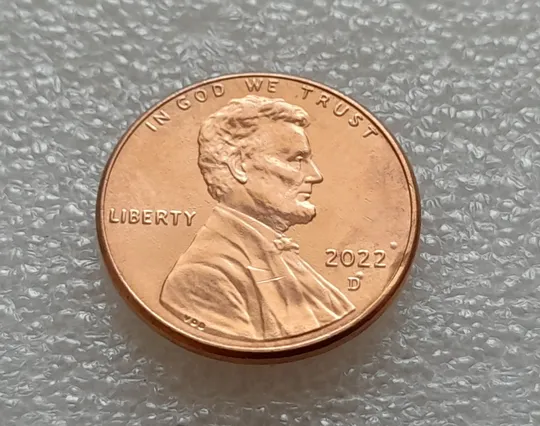 (8174 ря) 1 цент 2022 D США З аукціону