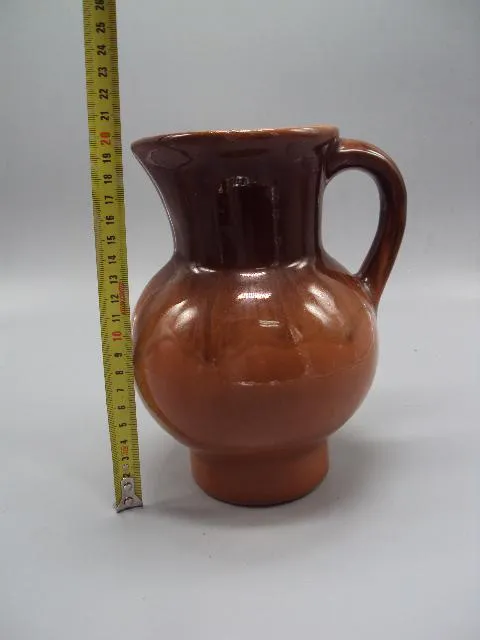 Кувшин глечик керамика обливка высота 19,6 см, диаметр 10,4 см №14033 Ціна