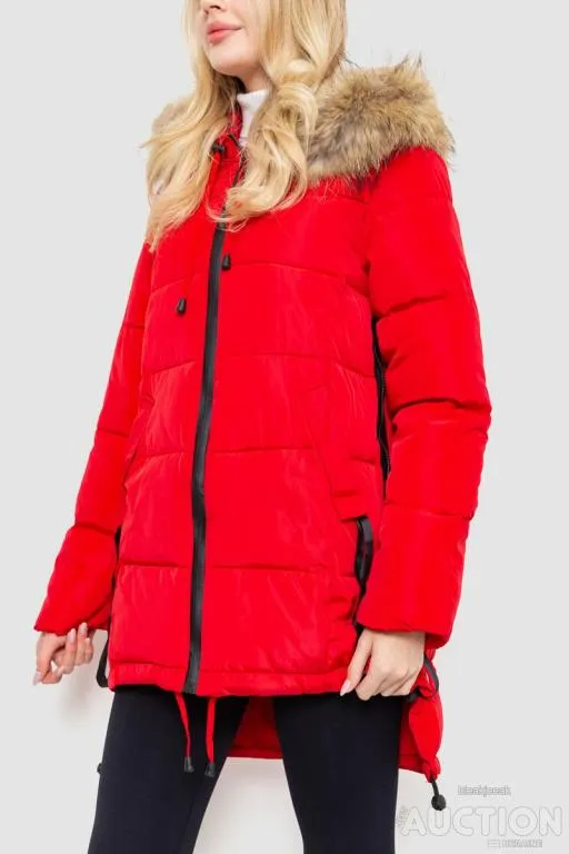 Куртка женская зимняя, цвет красный, 235R1616 З аукціону
