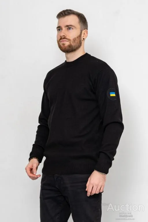 Свитер мужской, цвет черный, 161R120 Ціна