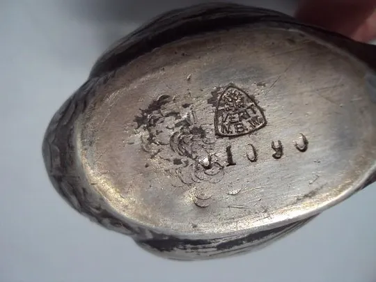 Солонка фигура миниатюра Норблин лебедь посеребрение клеймо Verit N.B.W. размер 5х6,5 см №14584 Характеристики