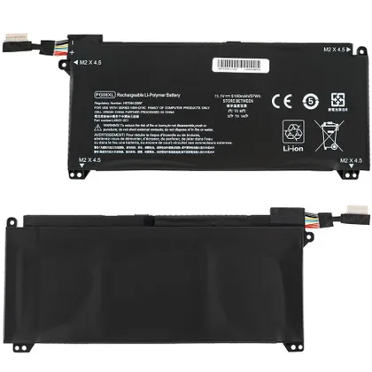 фото, Батарея для ноутбука HP PG06XL (Omen 15-DH) 11.55V 5100mAh Black