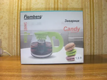 фото, Новий Чайник Заварювальний / Заварник Flamberg 1300 мл Колекція Candy
